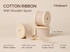 Vitalizart Ribbon Cotton Handmade Fringe 1" x 15 Yd  Pure Natural Cotton Ribbons (Light Nude)