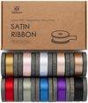 Double Faced Satin Ribbon 3/8" x 30 Yd (Assorted Color) - Vitalizart