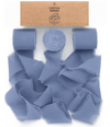 Fringe Chiffon Silk Ribbon 1.5" x 21Yd (Dusty Blue 2) - Vitalizart
