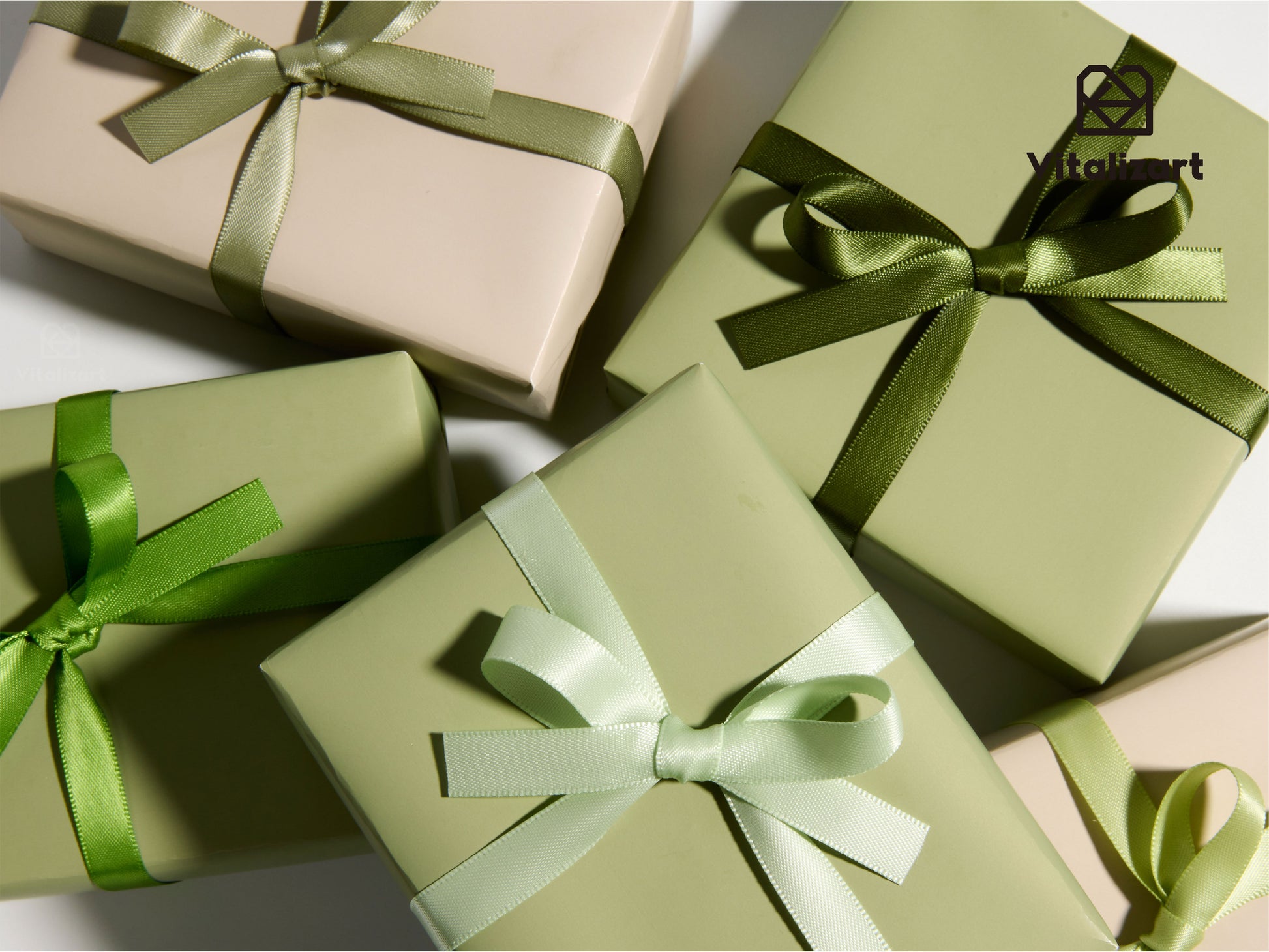 Double Face Satin Ribbon 3/8"x 50Yd (Mint Dark Sage Green) - Vitalizart