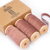 Velvet Ribbon With Wooden Spool 3/8" x 15 Yd (Rose Gold) - Vitalizart