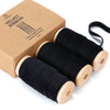 Velvet Ribbon With Wooden Spool 3/8" x 15 Yd (Black) - Vitalizart
