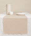 Cotton Linen Table Runner 14 x 72 Inches (Tan) - Vitalizart