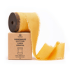 Cotton Linen Ribbon 1.5" x 5Yd (Yellow Gold) - Vitalizart