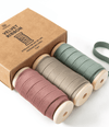 Velvet Ribbon With Wooden Spool 3/8" x 15 Yd (Red & Green) - Vitalizart