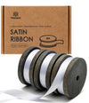 Double Faced Satin Ribbon 3/8" x 21 Yd (White) - Vitalizart
