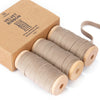Velvet Ribbon With Wooden Spool 3/8" x 15 Yd (Camel) - Vitalizart