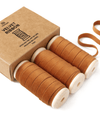 Velvet Ribbon With Wooden Spool 3/8" x 15 Yd (Terracotta) - Vitalizart