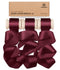 Vitalizart Silken Lustre Ribbon 1" x 15 Yards, Champagne & Nude Silky Satin Ribbon with Subtle Sheen (Burgundy)