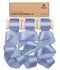 Vitalizart Silken Lustre Ribbon 1" x 15 Yards, Champagne & Nude Silky Satin Ribbon with Subtle Sheen (Dusty Blue)