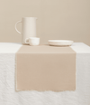 Cotton Linen Table Runner 14 x 36 Inches (Nude Tan) - Vitalizart