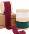 Vitalizart Ribbon Cotton Handmade Fringe 1" x 15 Yd  Pure Natural Cotton Ribbons (Christmas Ribbon)