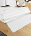 Cotton Linen Table Runner 14 x 90 Inches (White) - Vitalizart