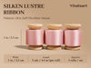 Vitalizart Silken Lustre Ribbon 1" x 15 Yards, Champagne & Nude Silky Satin Ribbon with Subtle Sheen ( Light Pink)