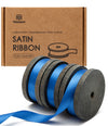 Double Faced Satin Ribbon 3/8" x 21 Yd (Royal Blue) - Vitalizart