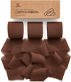 Fringe Chiffon Silk Ribbon 1.5" x 21Yd (Dark Brown) - Vitalizart