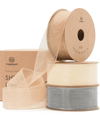 Organza Sheer Ribbon 1“ x 30 Yd (Cream White Gold & Silver) - Vitalizart