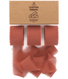 Chiffon Silk Ribbon 1" x 21 Yd (Rust Red) - Vitalizart