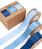 Double Face Functional Satin Ribbon 1" x 30Yd (Navy & Dusty Blue)