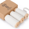 Velvet Ribbon With Wooden Spool 3/8" x 15 Yd (White) - Vitalizart
