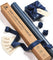 Wrapping Paper Set 17"x197" Pearly-Lustre With Silk Like Satin Ribbon & Gift Tags(Blue Paper & Blue Ribbons)
