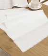 Cotton Linen Table Runner 14 x 72 Inches (Simply White) - Vitalizart