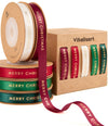 Double Face Satin Ribbon 3/8"x 50Yd (Nude & Pink)
