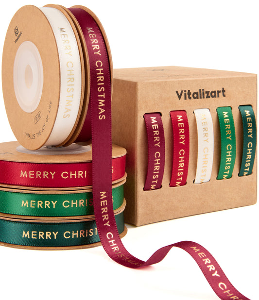 Double Face Satin Ribbon 3/8"x 50Yd (Nude & Pink)