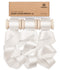 Vitalizart Silken Lustre Ribbon 1" x 15 Yards, Champagne & Nude Silky Satin Ribbon with Subtle Sheen (White)