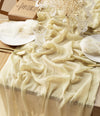 Cheesecloth Table Runner 35 x 120 Inches (Sand) - Vitalizart
