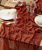 Cheesecloth Table Runner 35 x 120 Inches (Terracotta)