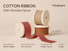 Vitalizart Ribbon Cotton Handmade Fringe 1" x 15 Yd  Pure Natural Cotton Ribbons (Fall Ribbon)