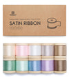 Double Faced Silk Like Satin Ribbon 1" x 30Yd (Light Colors) - Vitalizart