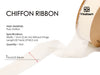 Fringe Chiffon Silk Ribbon 1 Roll 1" x 30 Yd (Ivory White) - Vitalizart