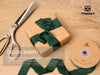 Frayed Fringe Silk Satin Ribbon 1" x 30 Yard (Dark Green) - Vitalizart