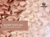 Frayed Fringe Silk Satin Ribbon 1" x 25 Yard (Nude & White) - Vitalizart