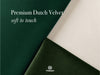 Double Faced Velvet Ribbon Set 1" x 15 Yd (Dark Green & White) - Vitalizart