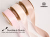 Double Face Functional Satin Ribbon 1" x 30Yd (Pink White Nude) - Vitalizart