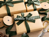 Double Faced Velvet Ribbon Set 1" x 15 Yd (Dark Green) - Vitalizart