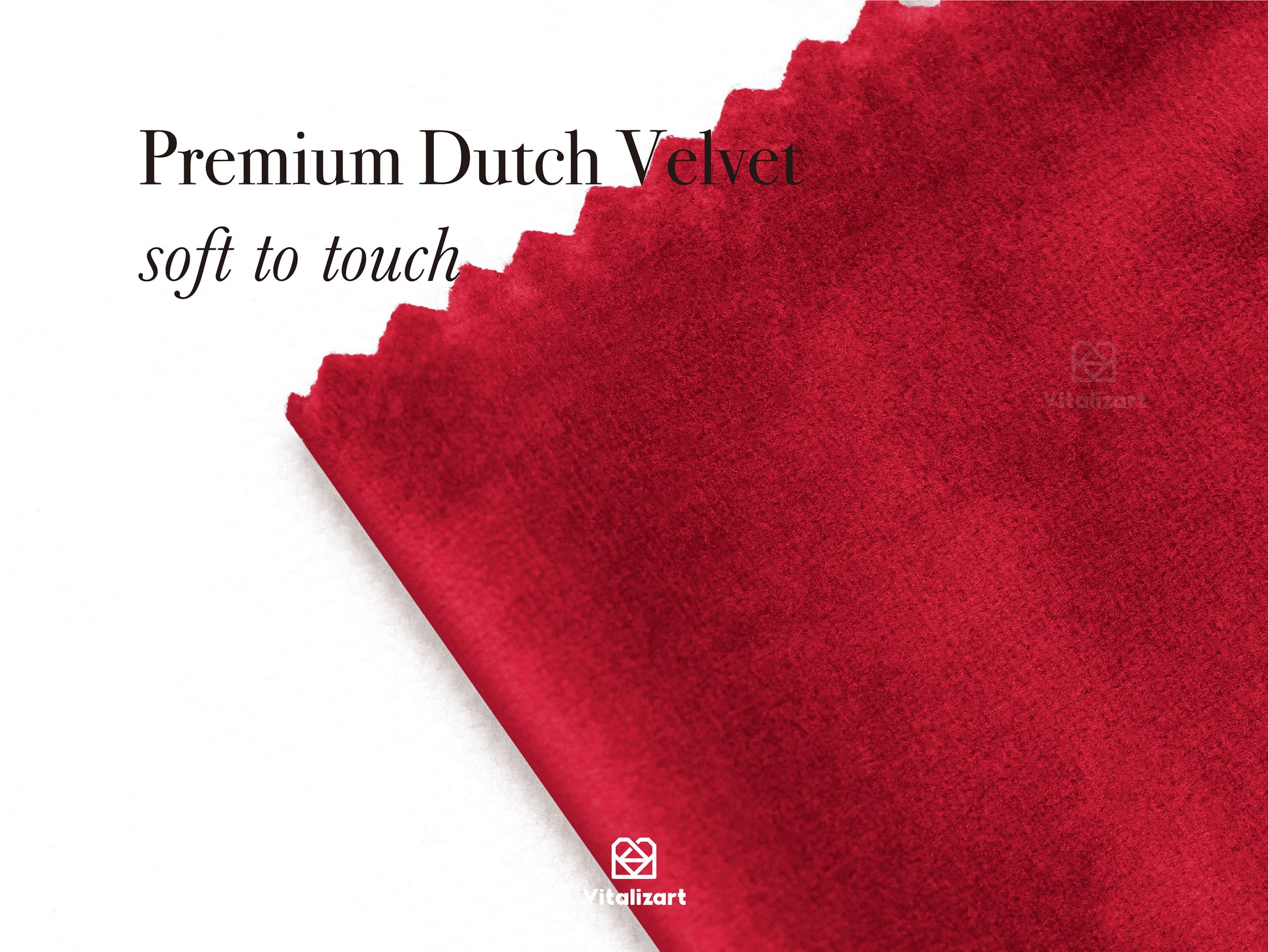 Double Faced Velvet Ribbon Set 1" x 15 Yd (Red) - Vitalizart
