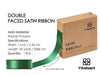 Double Face Functional Satin Ribbon 1" x 25Yd (Green) - Vitalizart
