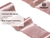 Frayed Edges Glossy Velvet Ribbon For Christmas 2.5"x 5YD (Pink) - Vitalizart