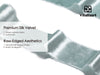 Frayed Edges Glossy Velvet Ribbon For Christmas 2.5"x 5YD (Mint Green) - Vitalizart