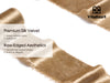Frayed Edges Glossy Velvet Ribbon For Christmas 2.5"x 5YD (Khaki) - Vitalizart