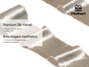 Frayed Edges Glossy Velvet Ribbon For Christmas 2.5"x 5YD (Brown) - Vitalizart