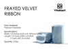 Frayed Edges Glossy Velvet Ribbon For Christmas 2.5"x 5YD (Dusty Blue) - Vitalizart