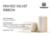 Frayed Edges Glossy Velvet Ribbon For Christmas 2.5"x 5YD (White) - Vitalizart
