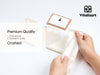 Frayed Edges Glossy Velvet Ribbon For Christmas 2.5"x 5YD (White) - Vitalizart