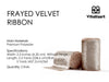 Frayed Edges Glossy Velvet Ribbon For Christmas 2.5"x 5YD (Brown) - Vitalizart