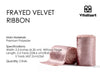 Frayed Edges Glossy Velvet Ribbon For Christmas 2.5"x 5YD (Pink) - Vitalizart